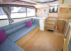 Interior image of boat